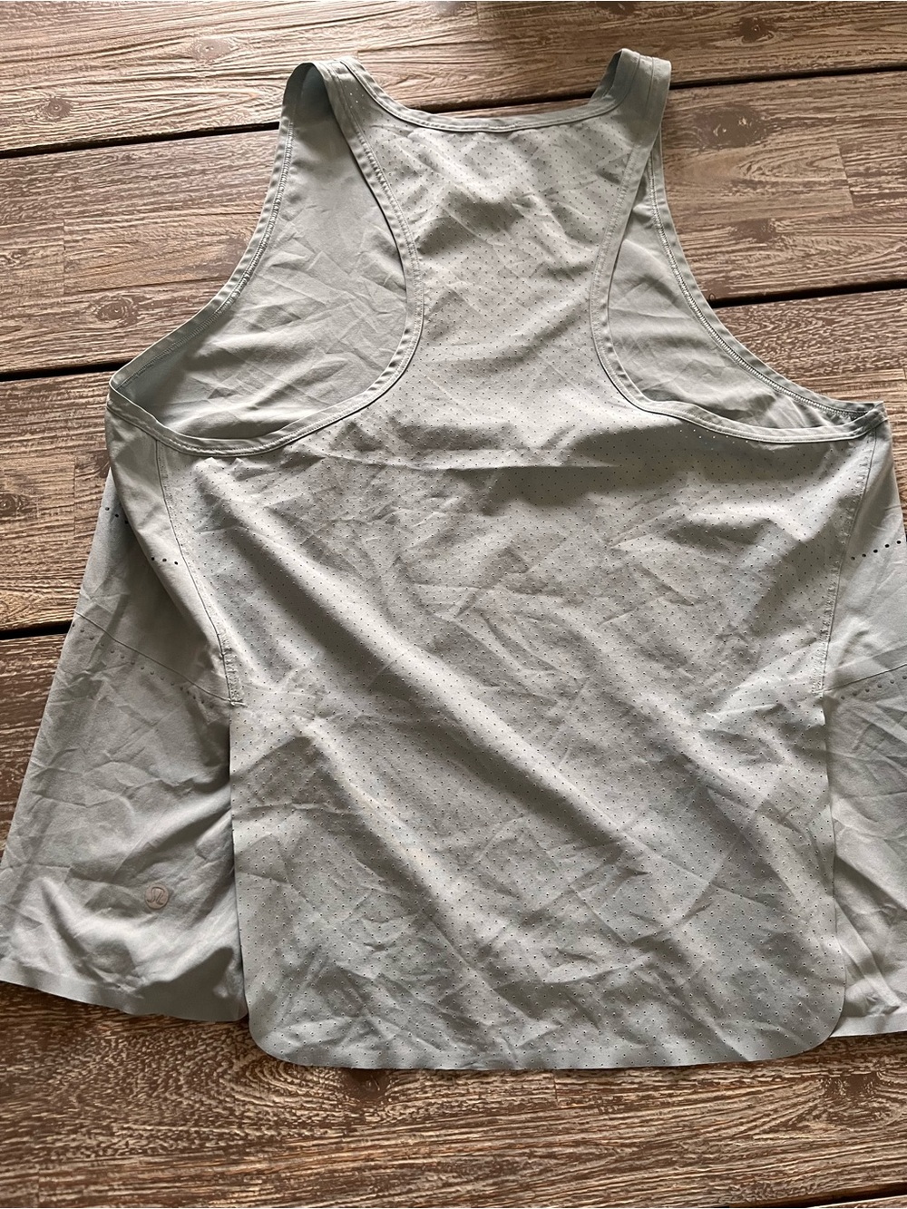 LULULEMON grey/blue Racerback Tank Top. - Picture 5 of 10